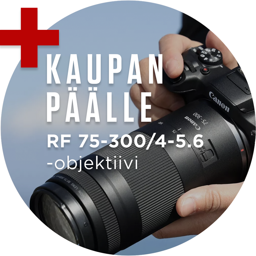 Canon EOS R7 + RF 100-400mm f/5.6-8 IS USM -järjestelmäkamera