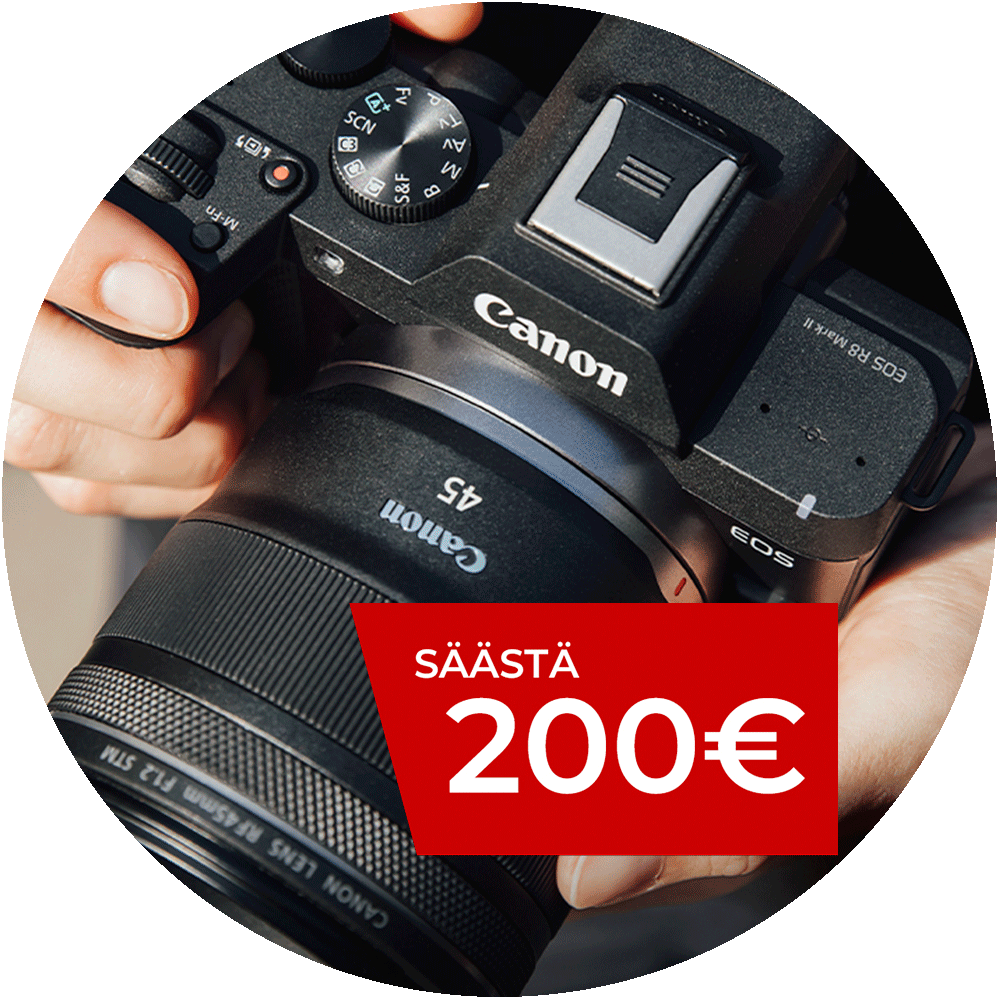 Canon EOS R8 Mark II + RF 45mm f/1.2 STM -järjestelmäkamera Canon EOS R8 Mark II + RF 45mm f/1.2 STM -järjestelmäkamera