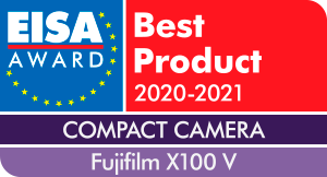 Fujifilm X100V -kompaktikamera, hopea