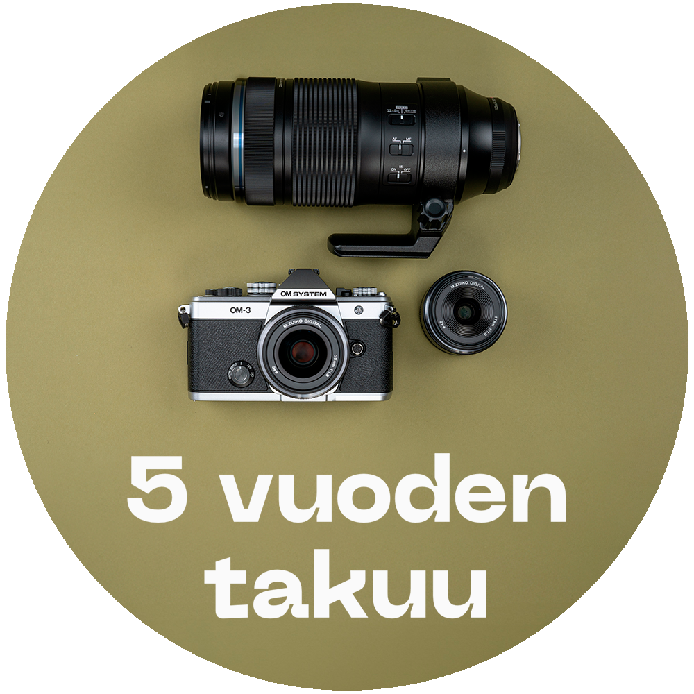 OM SYSTEM OM-3 + Sigma 16mm f/1.4 C DC DN -järjestelmäkamera