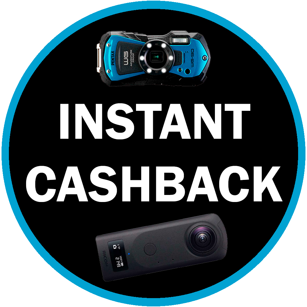 Ricoh/Pentax WG-8 -kompaktikamera, musta