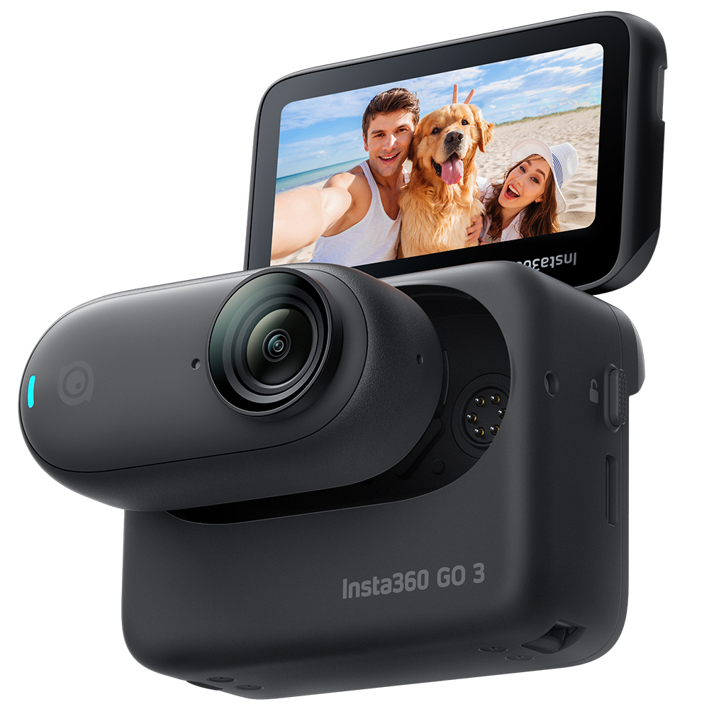 Insta360 Go 3 -actionkamera, Musta (64gb)