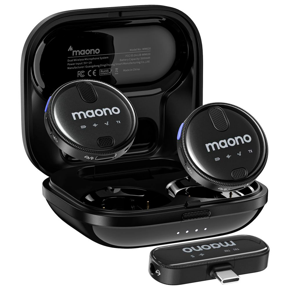Maono Wm-620 Wireless Mic -langaton Mikrofonisetti (usb-c)