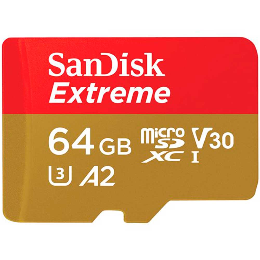 Sandisk Extreme Microsdxc V30 A2 64gb 170mb/s -muistikortti + Sd-adapteri