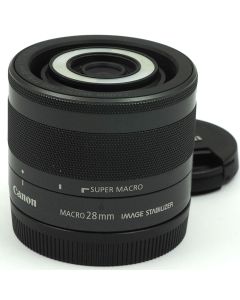 Canon EF-M 28mm f/3.5 IS STM Macro -objektiivi KÄYTETTY
