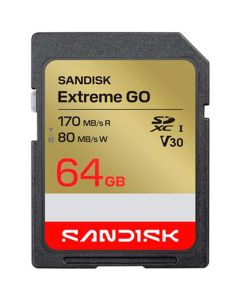 SanDisk Extreme GO SDXC V30 64GB 170MB/s -muistikortti