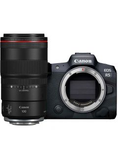 Canon EOS R5 + RF 100mm f/2.8 L Macro IS USM -järjestelmäkamera