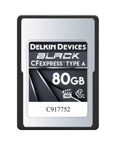 Delkin Black CFexpress VPG400 80GB Type A -muistikortti