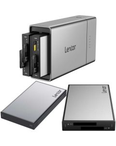 Lexar Professional Workflow Go with 2TB SSD + Dual SD -kortinlukija