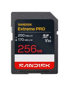 SanDisk Extreme Pro SDXC V30 256GB 250MB/s -muistikortti
