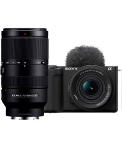 Sony ZV-E10 II + 16-50mm PZ OSS II + 70-350mm G OSS -järjestelmäkamera