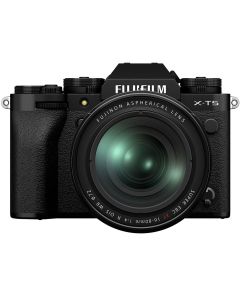 Fujifilm X-T5 + XF 16-80mm f/4 R OIS WR -järjestelmäkamera, musta