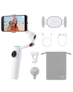 Insta360 Flow 2 Pro Creator Kit gimbal-vakaaja älypuhelimelle, valkoinen