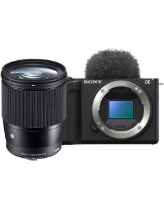 Sony ZV-E10 II + Sigma 16mm f/1.4 C DC DN -järjestelmäkamera