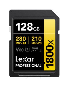 Lexar Pro 1800X SDXC 128GB 280MB/s -muistikortti