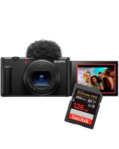 Sony ZV-1 II Vlogikamera + SanDisk SDXC Extreme Pro V30 128GB 200MB/s