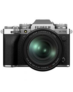 Fujifilm X-T5 + XF 16-80mm f/4 OIS R WR -järjestelmäkamera, hopea