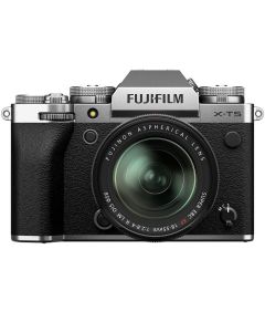 Fujifilm X-T5 + XF 18-55mm f/2.8-4 R LM OIS -järjestelmäkamera, hopea