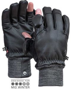 Vallerret Hatchet Leather Photography Glove L -kuvaushanskat, musta
