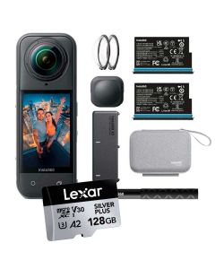 Insta360 X5 Essentials Bundle + Lexar Silver Plus microSDXC 128GB