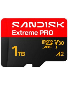 SanDisk Extreme Pro microSDXC A2 V30 1TB 250MB/s -muistikortti + SD-adapteri