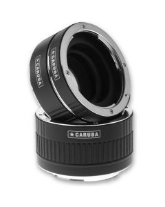 Caruba AutoFocus Extension Tube Set Chrome Type II -loittorengassetti, Canon EF