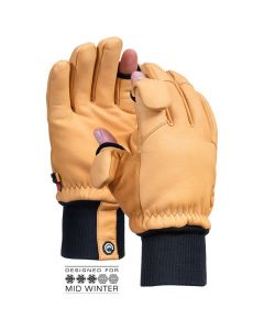 Vallerret Hatchet Leather Photography Glove S -kuvaushanskat, Natural