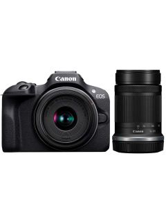 Canon EOS R100 + RF-S 18-45mm IS STM + RF-S 55-210mm IS STM -järjestelmäkamera