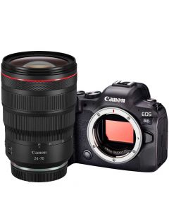 Canon EOS R6 + RF 24-70mm f/2.8 L IS USM -järjestelmäkamera