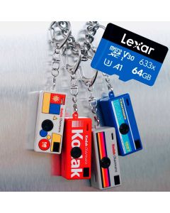 Kodak Charmera Keychain Digital Camera + Lexar microSDXC 64GB