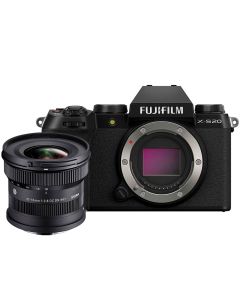 Fujifilm X-S20 + Sigma 10-18mm f/2.8 C DC DN -järjestelmäkamera