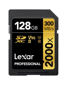 Lexar Pro 2000X SDXC 128GB UHS-II U3 (V90) R300/W260 -muistikortti