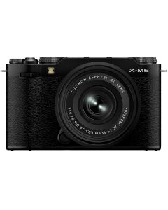 Fujifilm X-M5 + XC 15-45mm f/3.5-5.6 OIS PZ -järjestelmäkamera, musta