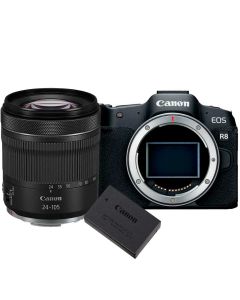Canon EOS R8 + RF 24-105mm f/4-7.1 IS STM + LP-E17