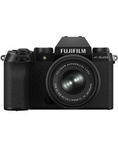 Fujifilm X-S20 + XC 15-45mm f/3.5-5.6 OIS PZ -järjestelmäkamera, musta