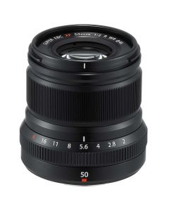 Fujinon XF 50mm f/2 R WR -objektiivi, musta