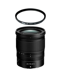 Nikkor Z 24-70mm f/4 S -objektiivi + NC 72mm suodin