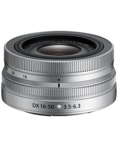 Nikkor Z DX 16-50mm f/3.5-6.3 VR -objektiivi, hopea