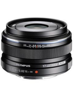 Olympus M.Zuiko 17mm f/1.8 -objektiivi, musta