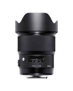 Sigma 20mm f/1.4 Art DG HSM -objektiivi, Canon