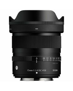 Sigma 15mm f/1.4 C DC -objektiivi, Fujifilm X