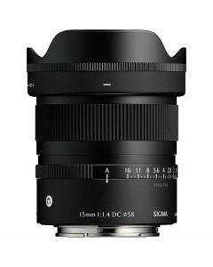Sigma 15mm f/1.4 C DC -objektiivi, Sony E