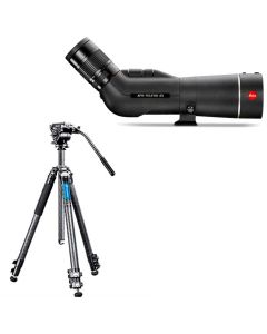 Leica APO-Televid 65 + 25-50x -kaukoputki + Leofoto LV-323C+BV-10 -jalusta kit
