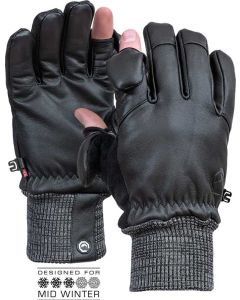 Vallerret Hatchet Leather Photography Glove XL -kuvaushanskat, musta