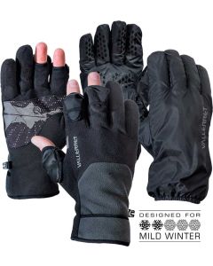 Vallerret Milford Fleece Glove XL -kuvaushanskat, musta