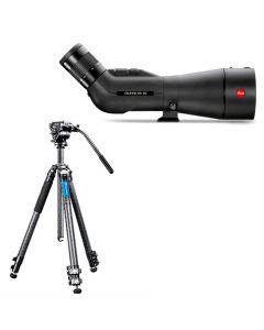 Leica HD Televid 82 + 20-60x -kaukoputki + Leofoto LV-323C+BV-10 -jalusta kit