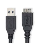 Nedis USB-A - USB Micro-B 5 Gbps USB 3.2 Gen 1 -kaapeli, 2m