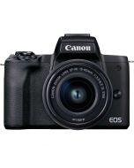 Canon EOS M50 Mark II + 15-45mm IS STM -järjestelmäkamera, musta