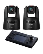 Canon CR-N700 4K PTZ Controller Bundle (2x CR-N700 + RC-IP100), musta