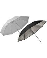 26062 ELINCHROM Umbrella Set / Silver-Translucent 83cm